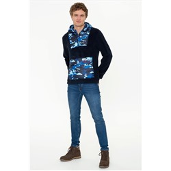 Erkek Lacivert Kapüşonlu Sweatshirt