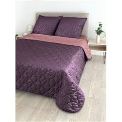Комплект постельного белья с одеялом New Style КМ-025 баклажан-бордо