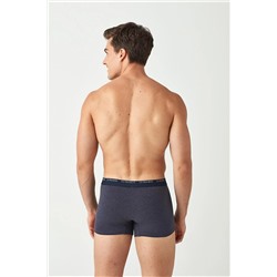 U.S. Polo Assn. U.S. Polo Assn. Erkek Lacivert Melanj - Gri Melanj 2 Li Boxer
