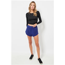 Short de running cintura alta - Azul marino