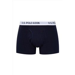U.S. Polo Assn. Erkek, Lisanslı, Uspa, Lacivert Tekli Boxer