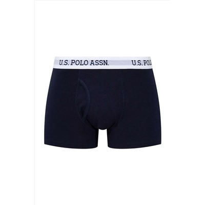 U.S. Polo Assn. Erkek, Lisanslı, Uspa, Lacivert Tekli Boxer