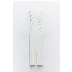 DRAPED MIDI DRESS