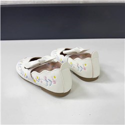 Милые детские туфли для малышек с вышивкой Экспортный магазин