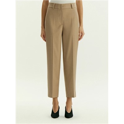 Брюки зауженного кроя из костюмной шерсти, D397/ant