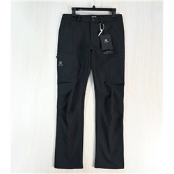 Мужские повседневные ветрозащитные и теплые брюки из софтшелла с флисовой подкладкой