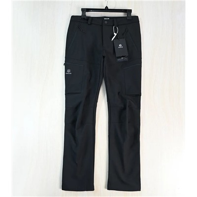 Мужские повседневные ветрозащитные и теплые брюки из софтшелла с флисовой подкладкой