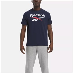Men's Reebok Identity Big Stacked Logo T-Shirt