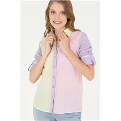 Kadın Manolya Uzun Kollu Gömlek