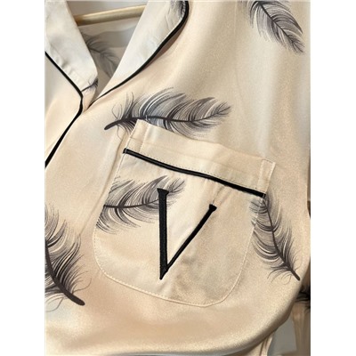 Женская легкая пижама из атласного шелка ВИКТОРИЯ СИКРЕ*Т