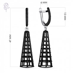 Серьги серебро 52932SB