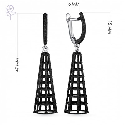 Серьги серебро 52932SB