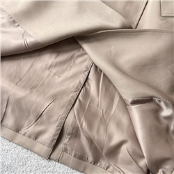 Классический двубортный женский тренч