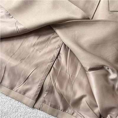 Классический двубортный женский тренч