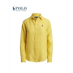 Женская льняная рубашка с длинным рукавом ( 10 цветов) РАЛЬ*Ф Л