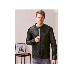 LIVERGY® Jacke Herren, in Lederoptik