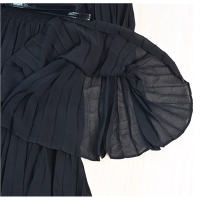 Женское элегантное плиссированное шифоновое платье