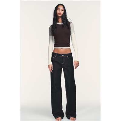 TRF LOW-RISE WIDE-LEG JEANS