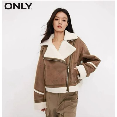 Женская куртка в мотоциклетном стиле, толстая, теплая, с подкладкой из искусственного меха.