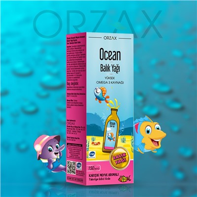 Omega-3 Fish Oil Tuttu Fruttu 150 ml ORZAX