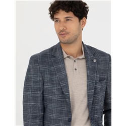 Lacivert Slim Fit Ceket