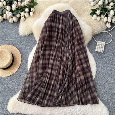 Шифоновая многослойная юбка-макси  6 цветов