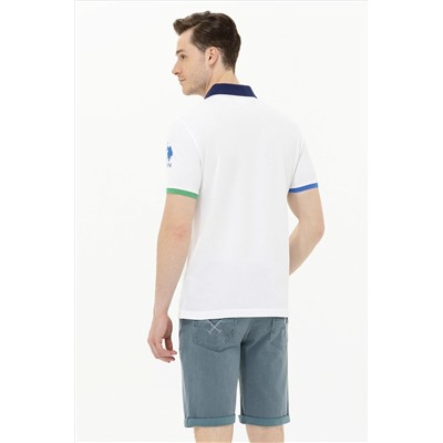 Erkek Beyaz Polo Yaka Tişört