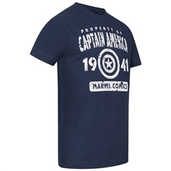 Captain America MARVEL Property Herren T-Shirt FBMTS657NVY