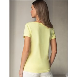 Базовая футболка из премиального хлопка с V образным вырезом