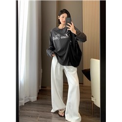 Широкие боюки с высокий талией и защипами в стиле бренда Onl*y