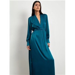 Платье миди из 100% вискозы, PL1310/jewel