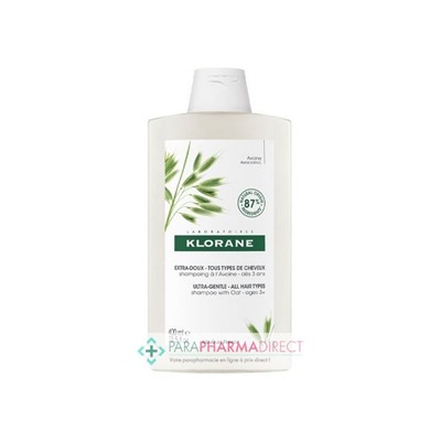 Klorane Avoine Shampoing Extra-Doux - Tous Types de Cheveux 400ml