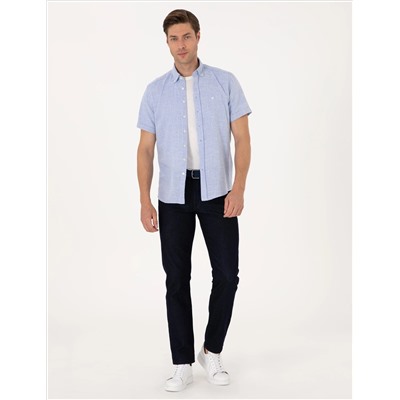 Koyu Lacivert Straight Fit Jean Pantolon