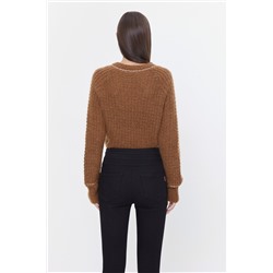 Jersey de mohair y lana Marrón