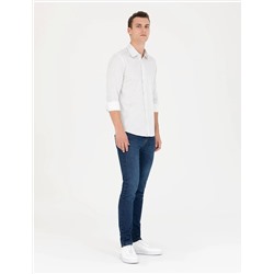 Haki Slim Fit Uzun Kollu Gömlek