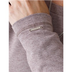 Лонгслив из премиального хлопка с эластаном