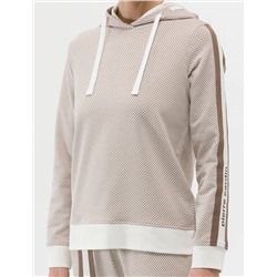 Krem Kapüşonlu Sweatshirt