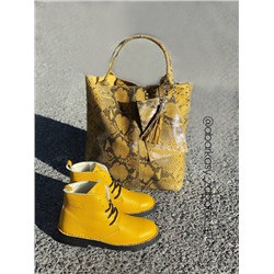 Ab.Zapatos 4619/2 AMARILLO+PELLE - Shopper PITON OCRA