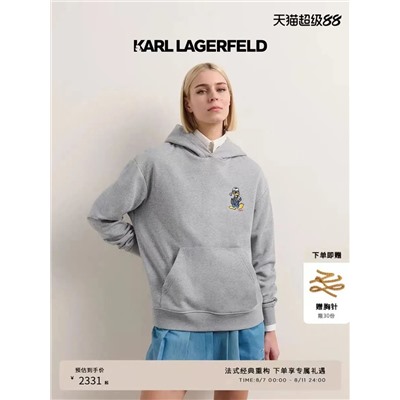 Женская толстовка с вышивкой  KARL LAGERFEL*D ОРИГИНАЛ! 😎