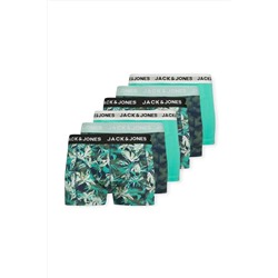 Jack & Jones JACK JONES Erkek Çiçek Desenli 6 lı Pamuklu Boxer 12277719