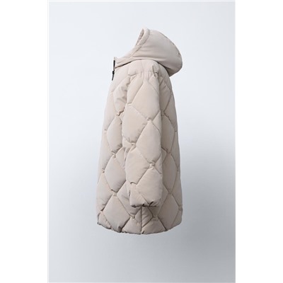 LIGHTWEIGHT RUBBERISED PUFFER COAT