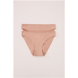 Pack 2 braguitas clásicas algodón nude
