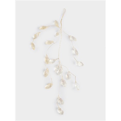 Украшение декоративное, 30 см, подвесное, акрил, золотистое, Кристаллы, Event