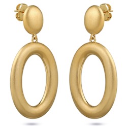 Серьги (покрытие сатиновое золото)