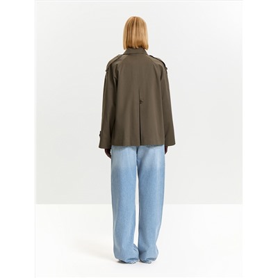 Плащ из хлопка, T051/militari