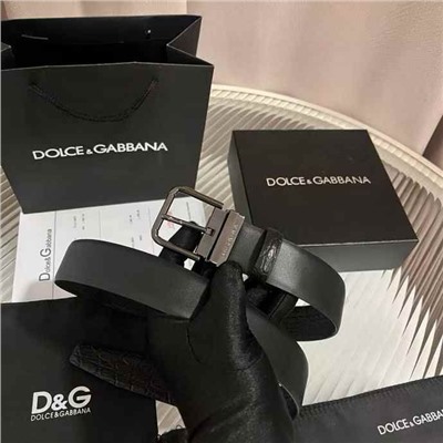 Кожаный ремень с классическим зажимом  Dolc*e & Gabban*a