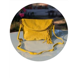 Итальянская сумка из натуральной кожи AB.Z PELLE 222-07 Amarillo АКЦИЯ