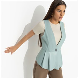 Жилет приталенного силуэта, Стильное комьюнити (мята)