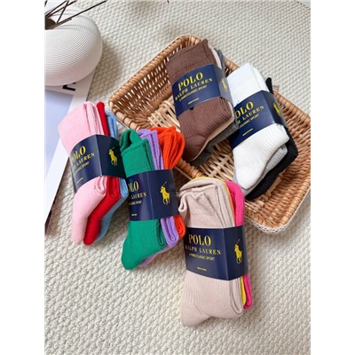 Классические цветные хлопковые носки в эстетике сдержанной элантности old money  Ralp*h Laure*n