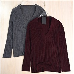 Женский простой шерстяной свитер МАССИМО Д